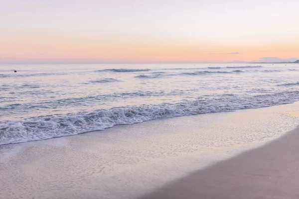 Красивый Закат Пляже — стоковое фото