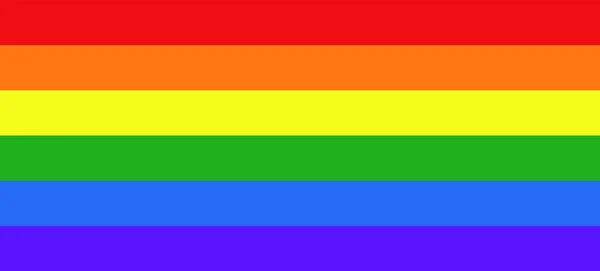 Rainbow Lgbt Flag White Background — Stock Vector