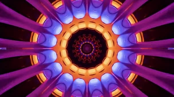 Абстрактный Гипнотический Фон Движении — стоковое видео