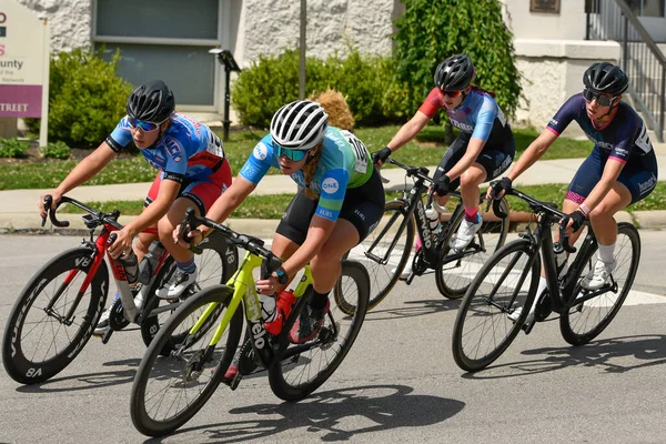 Cyklist Ridning Cyklar Vägen Konkurrens Koncept — Stockfoto