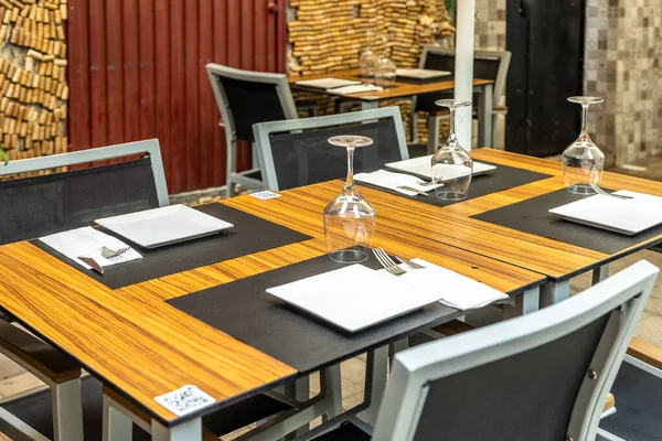 Intérieur Restaurant Avec Table Chaises — Photo