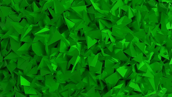 Zelené Pozadí Abstraktní Trojúhelníky — Stock fotografie