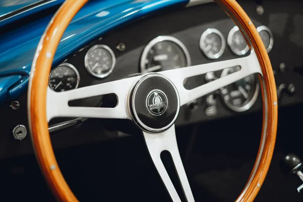 Close Steering Wheel Paris Spain — Stock Photo, Image