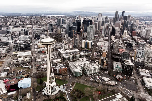 Vista Aérea Ciudad Urbana — Foto de Stock