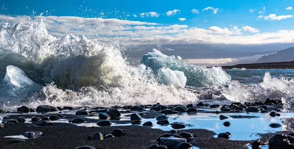 Ondas Mar Costa Oceano Baltico — Fotografia de Stock