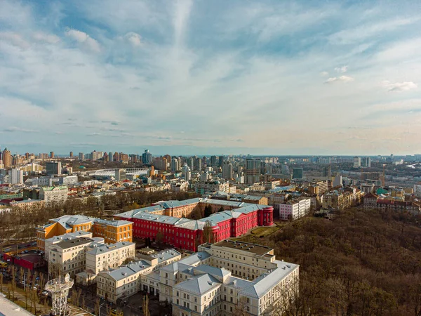 Luftaufnahme Der Stadt Moskau Russland — Stockfoto