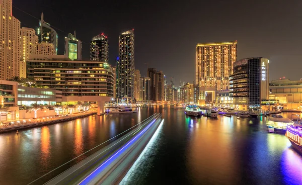 Dubai Uae November 2018 Marina Bay Sands Night — Stock Fotó