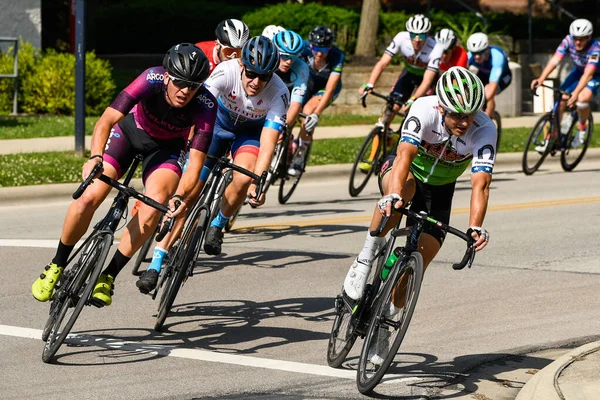 Cyklist Ridning Cyklar Vägen Konkurrens Koncept — Stockfoto