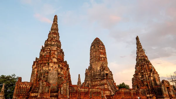 Zřícenina Starobylého Města Turisty Historický Park Ayutthaya Ayutthaya Thajsko — Stock fotografie