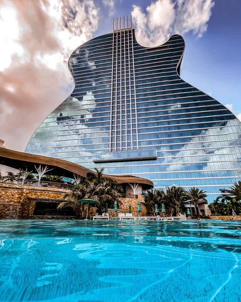 Vacker Tropisk Resort Hotell Miami Beach Florida — Stockfoto