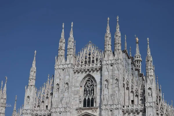 밀라노의 두오모 대성당 — 스톡 사진