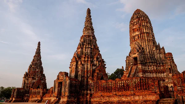 Zřícenina Starobylého Města Turisty Historický Park Ayutthaya Ayutthaya Thajsko — Stock fotografie
