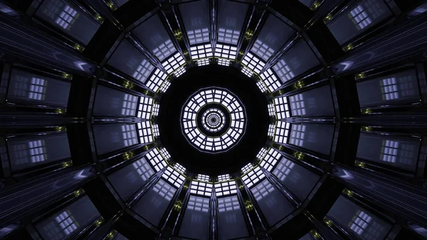 Illustration Ceiling Mandala Pattern Blue — 스톡 사진