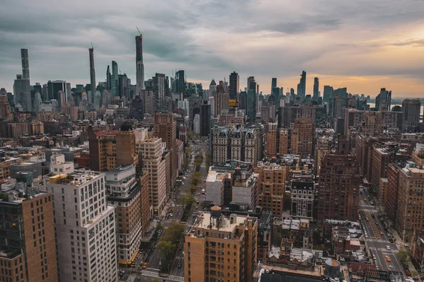 Aerial View Manhattan Skyline New York City Usa — Stockfoto