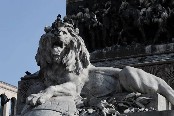 Статуя Льва Городе Рим Италия — стоковое фото