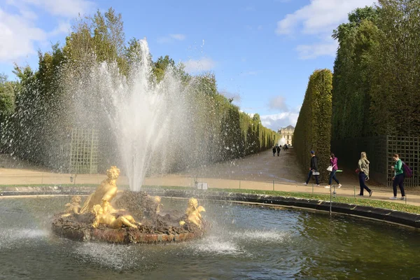 夏天公园里的喷泉 — 图库照片