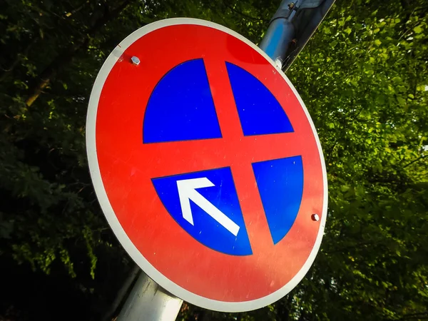 Red Traffic Sign Road — Stock Photo, Image