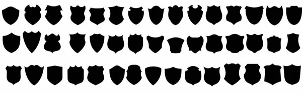 Набір Різних Типів Чорно Білих Силуетів — стоковий вектор