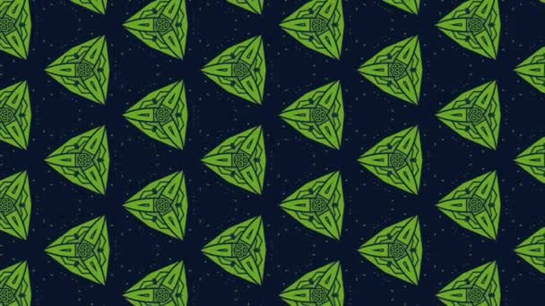 Abstracto Geométrico Ornamental Patrón Sin Costura Fondo Diseño Ilustración Vectorial — Vídeo de stock