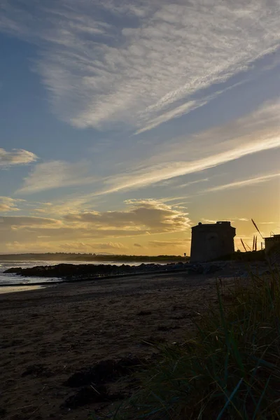 Vacker Solnedgång Över Havet — Stockfoto