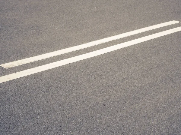 White Lines Asphalt — Stock Photo, Image