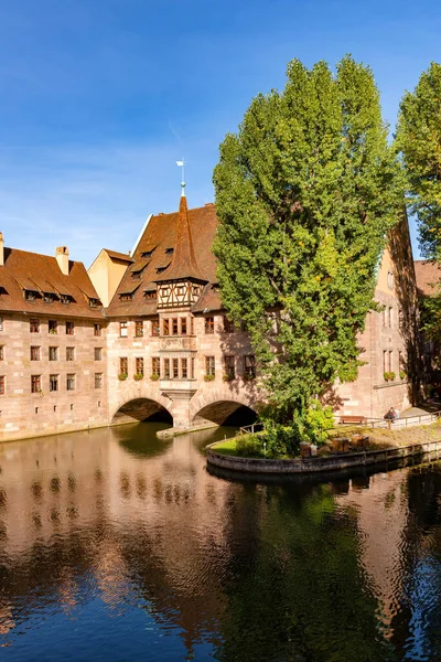 Heilig Geist Spital Desde Oeste Nuremberg Alemania — Foto de Stock