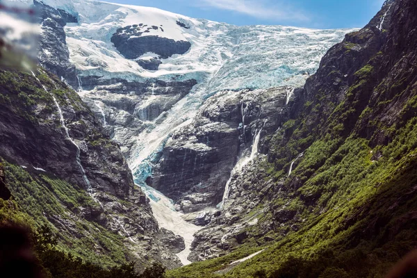 Briksdal Glacier Part Jostedal Glacier — Foto de Stock