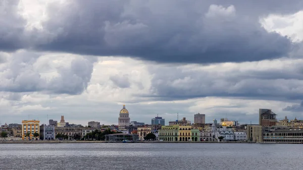 Uma Bela Vista Porto Cidade Havana Velha Cuba — Fotografia de Stock