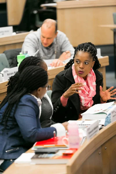 Johannesburg South Africa September 2017 Diverse Adult Delegates Attending Business — Stock Photo, Image