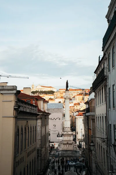 Eine Schöne Aufnahme Des Rossio Platzes Lissabon Portugal — Stockfoto