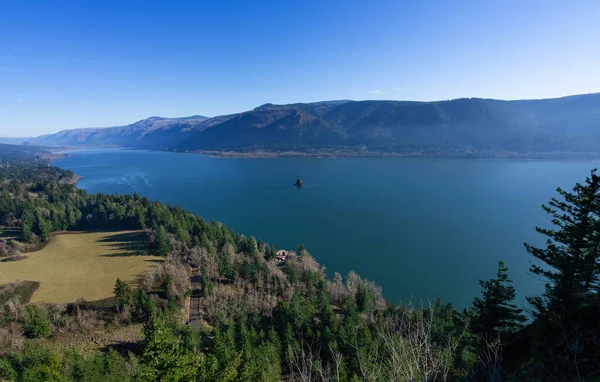 View Scenic Gorge Columbia River Oregon Washington States Usa — стокове фото