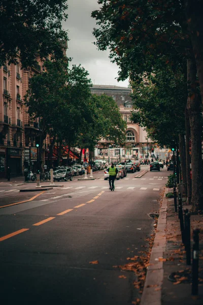 Beau Plan Policier Debout Centre Rue — Photo