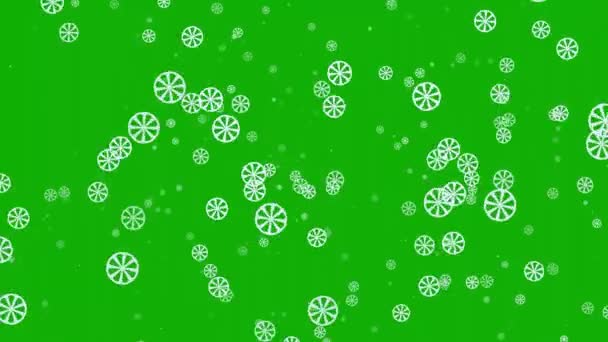 Green Background Virus Cells Rendering Creative Design — Stockvideo