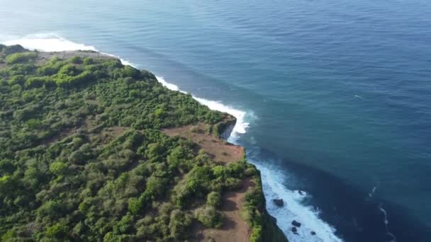 Aerial View Beautiful Sea Shore — Stock video