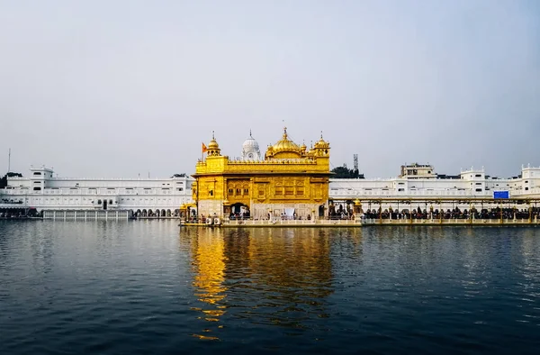 Panoramic Shot Sri Harmandir Sahib Indi — Foto Stock