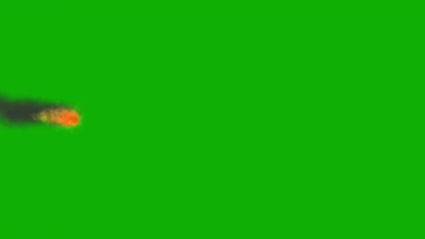 Fireball Zielony Ekran Animacji Dla Vfx — Wideo stockowe