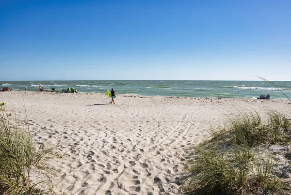 Красивий Знімок Пляжу Великою Хвилею — стокове фото