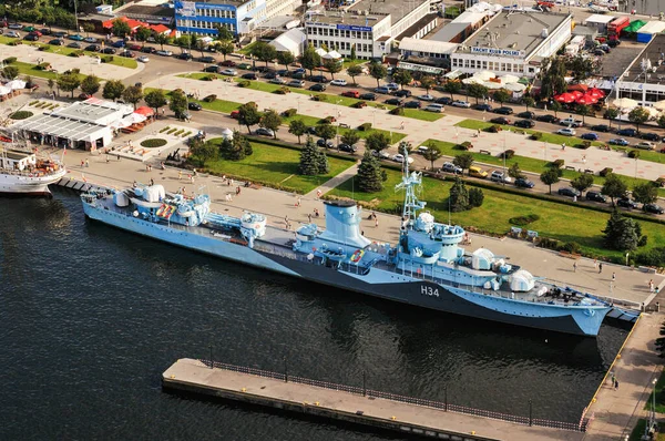 Gdynia Poland Jul 2009 World War Destroyer Ship Lighting Orp — Stock Photo, Image