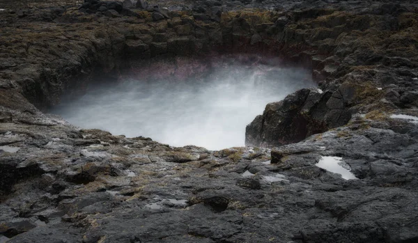 Detailní Záběr Nádherný Výhled Bufadero Garita Telde Gran Canaria — Stock fotografie