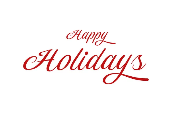 Illustration Text Happy Holidays White Background — Photo