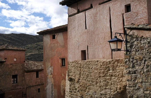 Beautiful Shot Some Old Buildings Albarracin Spain — Zdjęcie stockowe