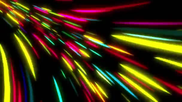 Abstraktní Pozadí Neonovými Světly — Stock video