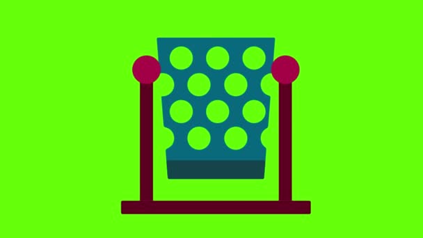Trash Bin Green Screen Animation Vfx — Stock Video