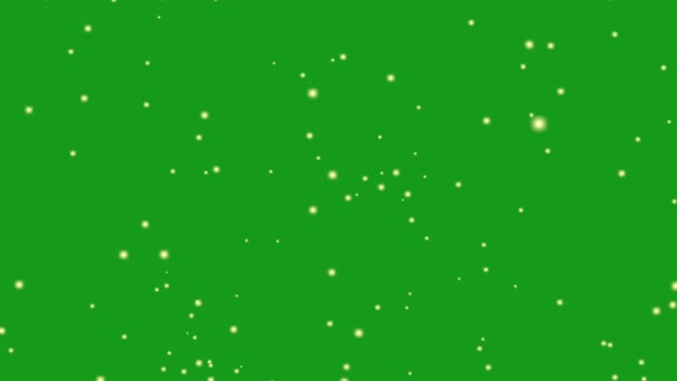 Luz Verde Padrão Vetor Amarelo Com Estrelas — Vídeo de Stock