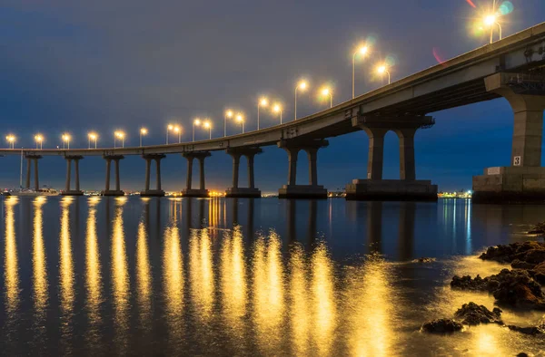 Brug Rivier Stad — Stockfoto