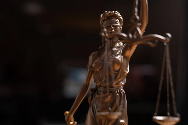 Themis Статуя Справедливости Закона Правовой Концепции — стоковое фото