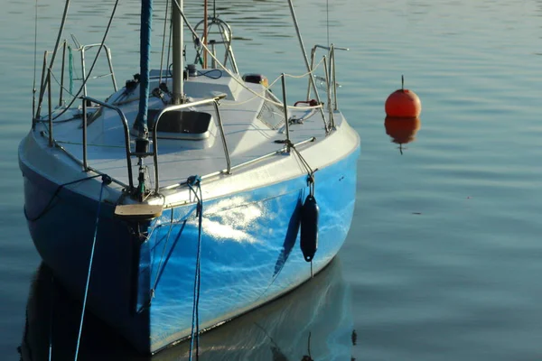 Barco Pesca Lago — Fotografia de Stock