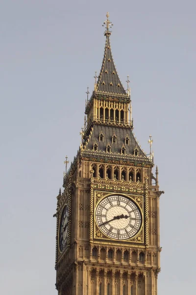 Une Vue Panoramique Horloge Tour Big Ben Dans Les Chambres — Photo