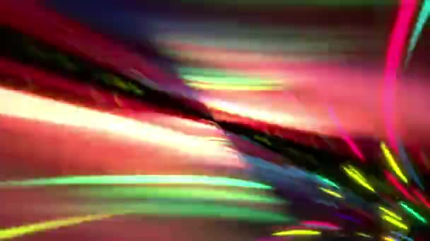 Renkli Neon Işıkları Olan Soyut Arkaplan — Stok video