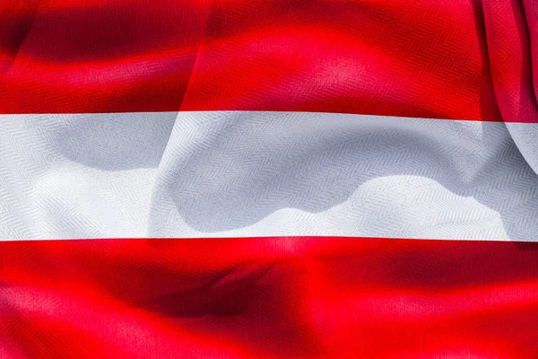 Illustration Realistic Waving Fabric Flag Austria Background Wallpaper — Stock fotografie